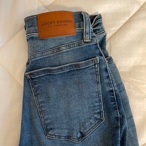 High waisted button up jeans